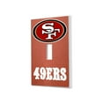 thumbnail image 1 of San Francisco 49ers Football Design Single Toggle Light Switch Plate, 1 of 4
