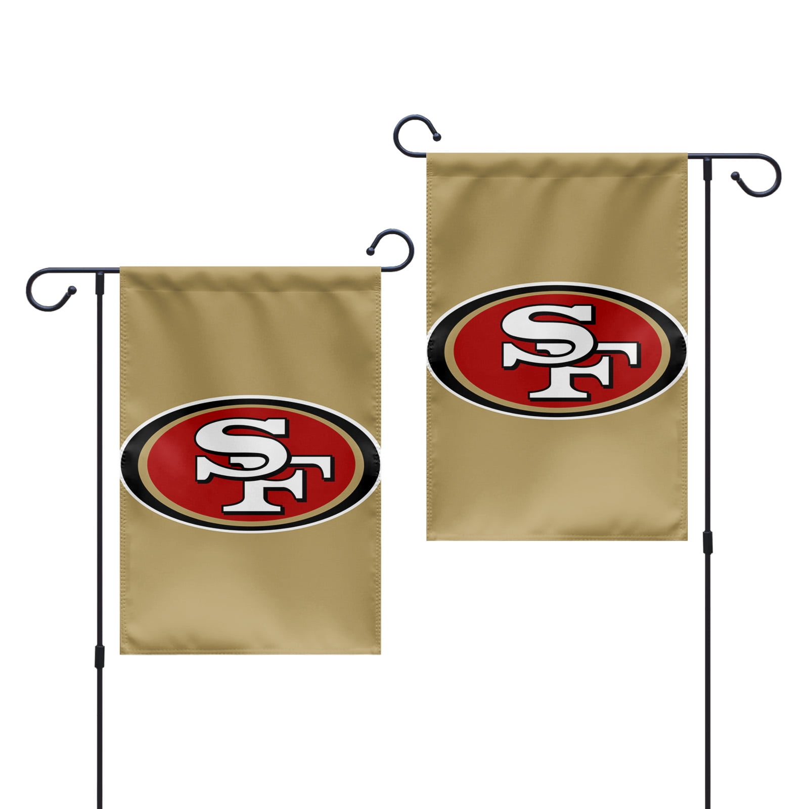San Francisco 49ers Holiday Snow Garden Flag - Double Sided Winter Team Banner 12.5x18 Inch - View #8