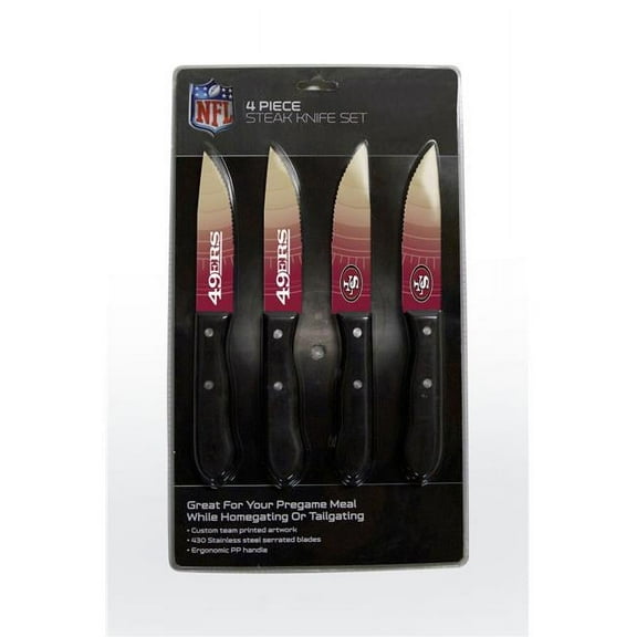 San Francisco 49ers Knife Set - Steak - 4 Pack