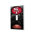 thumbnail image 1 of San Francisco 49ers Legendary Design Single Toggle Lightswitch Plate, 1 of 4