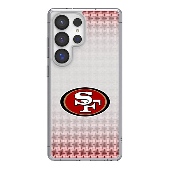 San Francisco 49ers Linen Logo Galaxy Clear Case