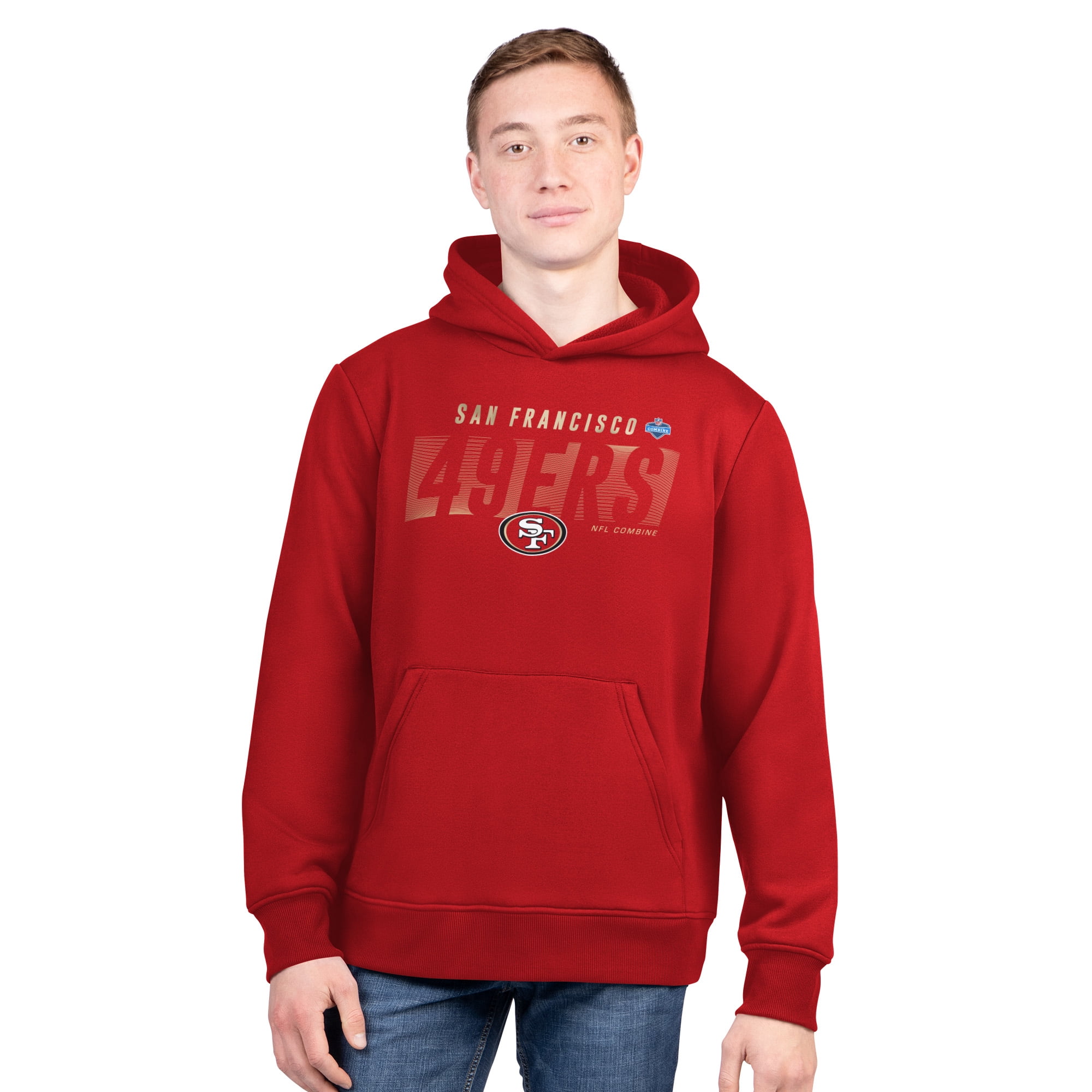 San Francisco 49ers Men's NFL Combine Pullover Fleece Hoodie