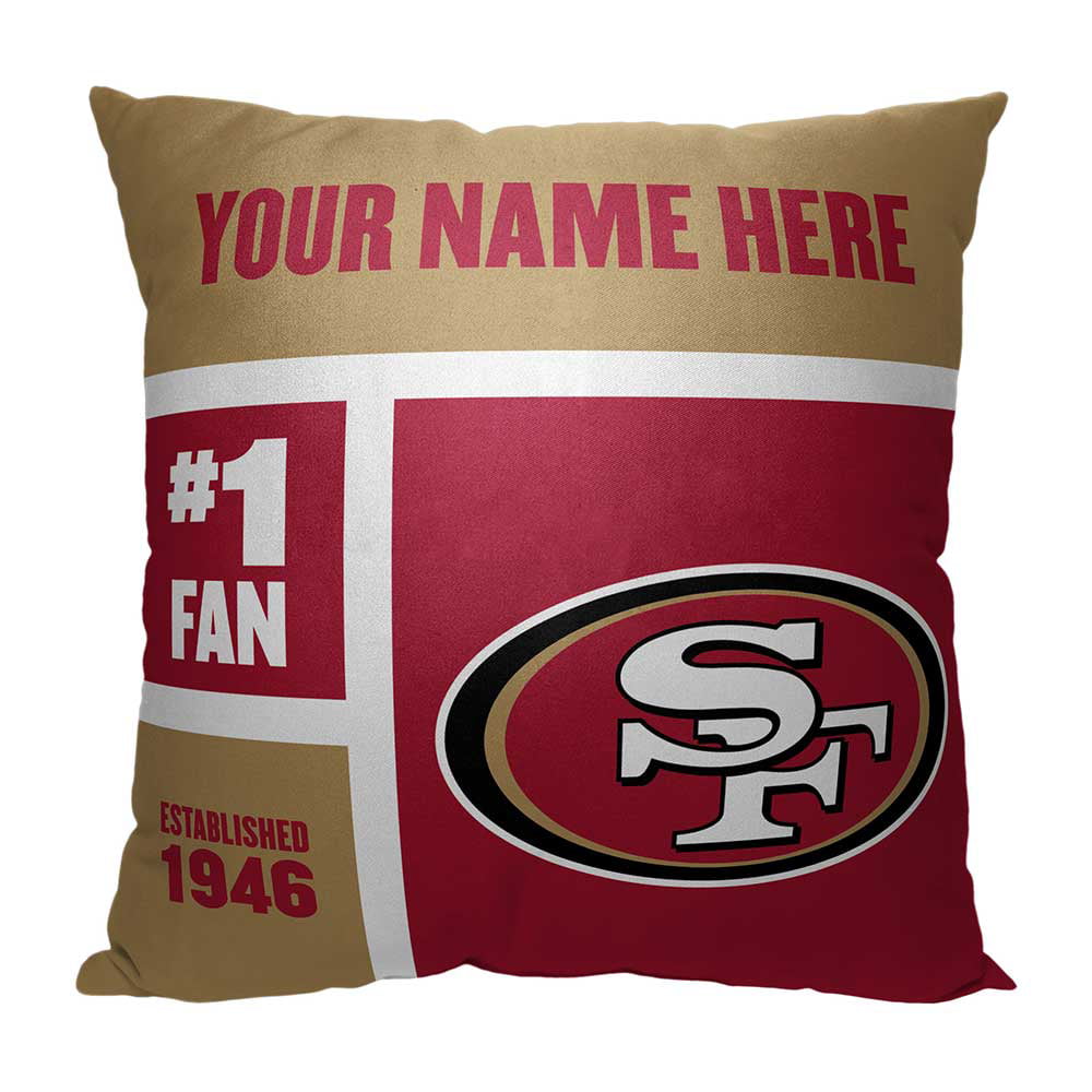 San Francisco 49ers NFL Womens Team Color Pillow Slides