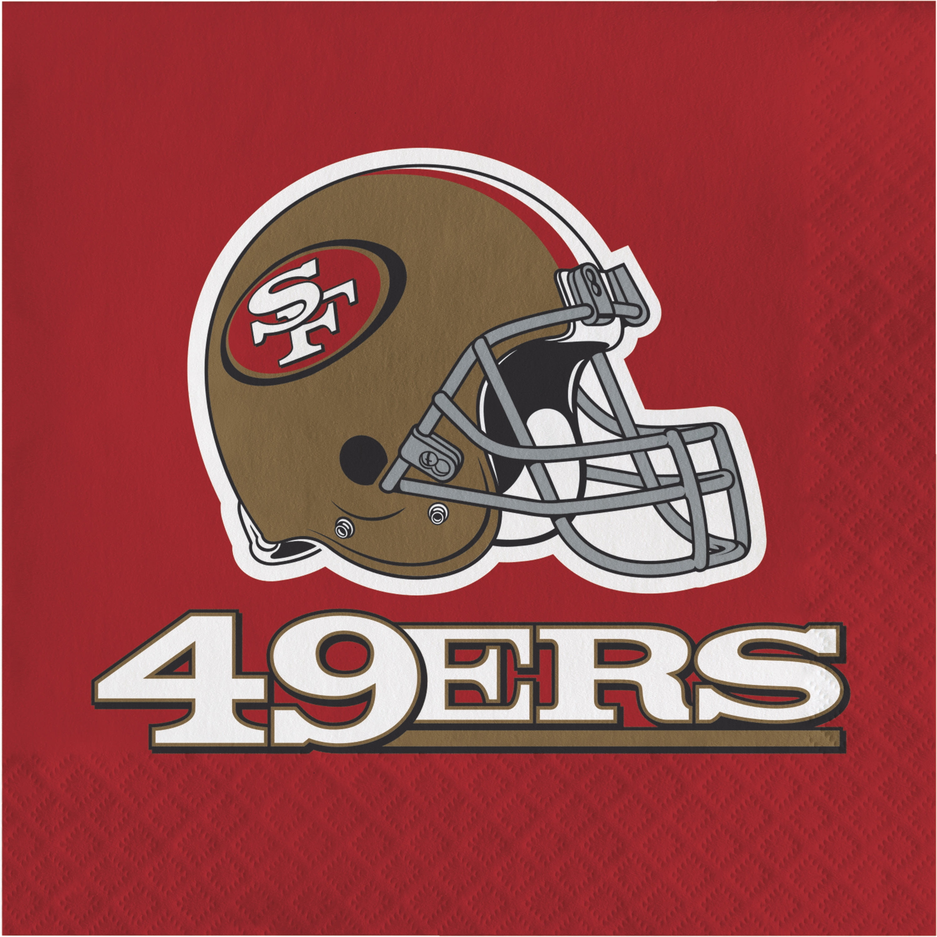 San Francisco 49ers Paper Napkins 48 Count for 24 Guests