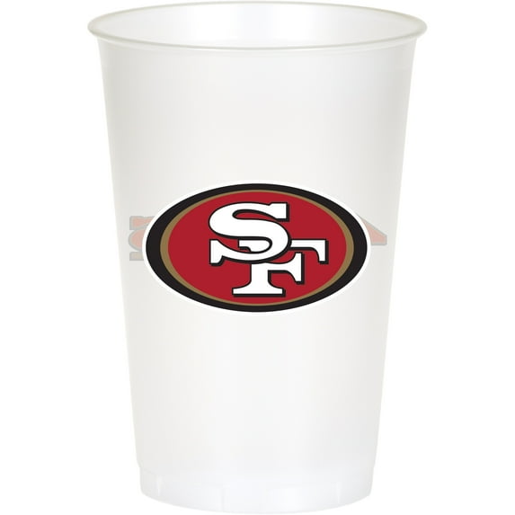 San Francisco 49ers Plastic Cups, 24 Count