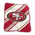 thumbnail image 1 of Logo Brands San Francisco 49ers 50" x 60" Raschel Stripe Throw Blanket, 1 of 1