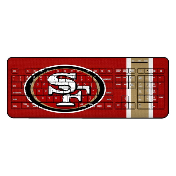 San Francisco 49ers Stripe Wireless Keyboard