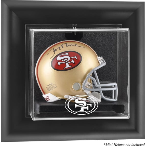 San Francisco 49ers Wall-Mounted Mini Helmet Display Case -