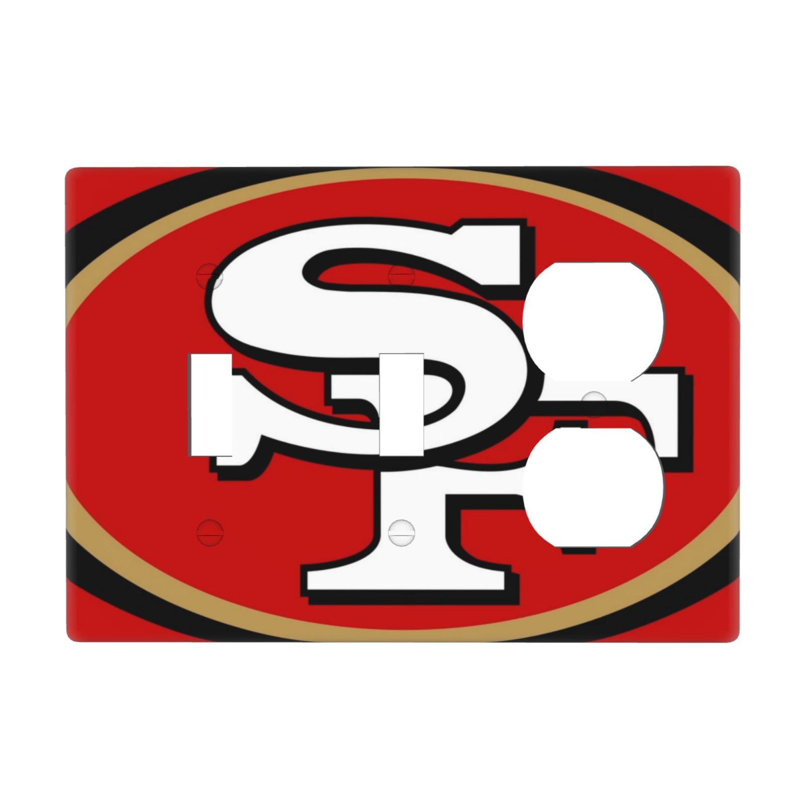 San_Francisco_49ersemblem Triple switch panel