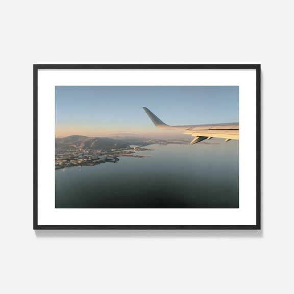 San Francisco Bay Area Aerial View Print Airplane Window Photo California Coastline Wall Art Travel Photography Home Decor Fine Art Wall Art, Modern Wall Decor, 12x18 UNFRAMED