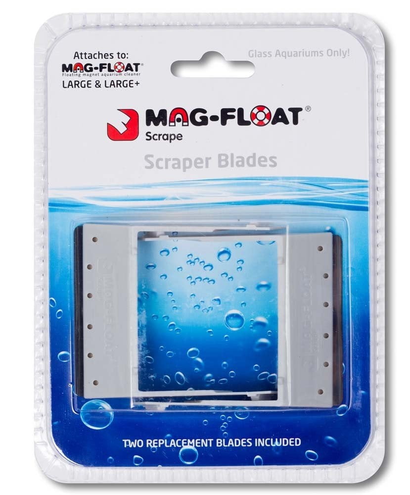Small & Medium Glass Aquarium Scraper Blades, 2 Pack