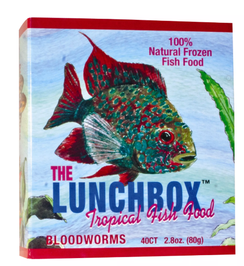 San Francisco Bay Brand The Lunchbox Frozen Bloodworms Tropical Fish Food, 2.8 Oz