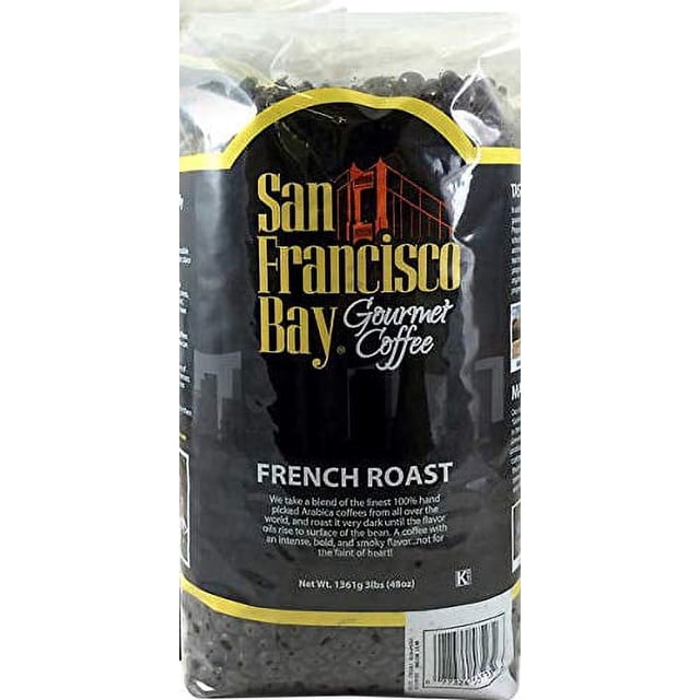 San Francisco French Roast Whole Bean Coffee – 3lb (2-Pack), Dark Roast, Exp 09/2026