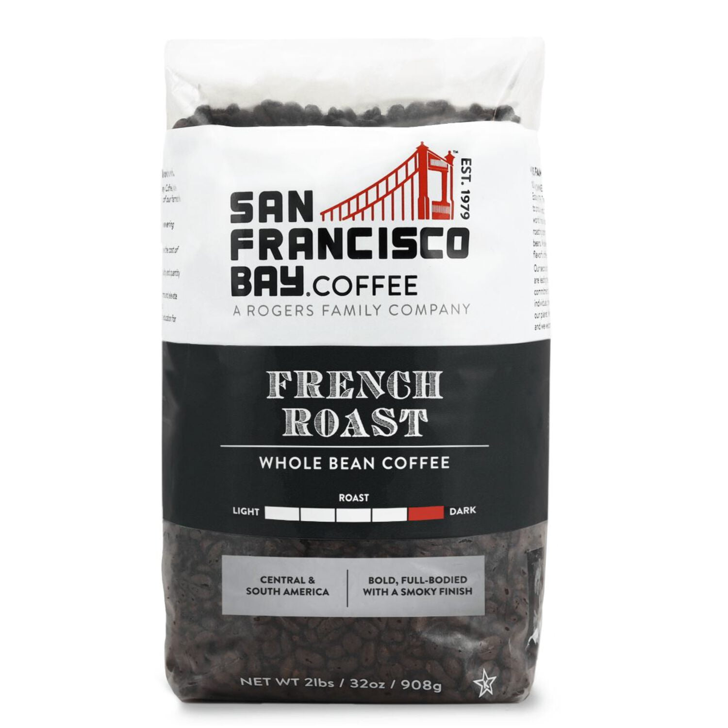 San Francisco Bay French Roast Whole Bean Coffee 32oz Bag