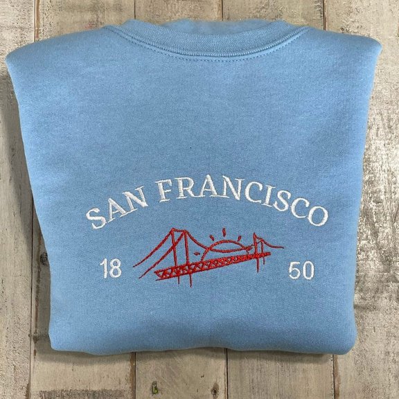 San Francisco Bridge Embroidered Sweatshirt