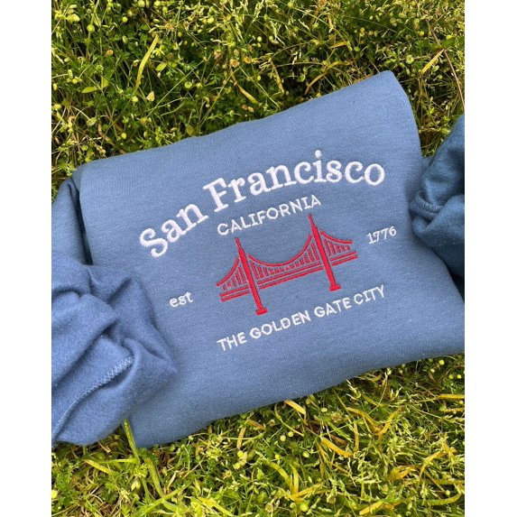 San Francisco Bridge Embroidered Sweatshirt