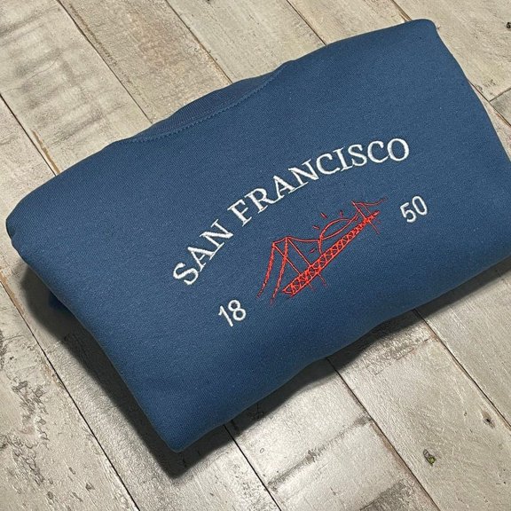 San Francisco Bridge Embroidered Sweatshirt