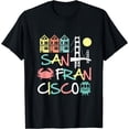 thumbnail image 1 of San Francisco Bridge SF Icons Vintage Graphic Dark T-Shirt Black Large, 1 of 4