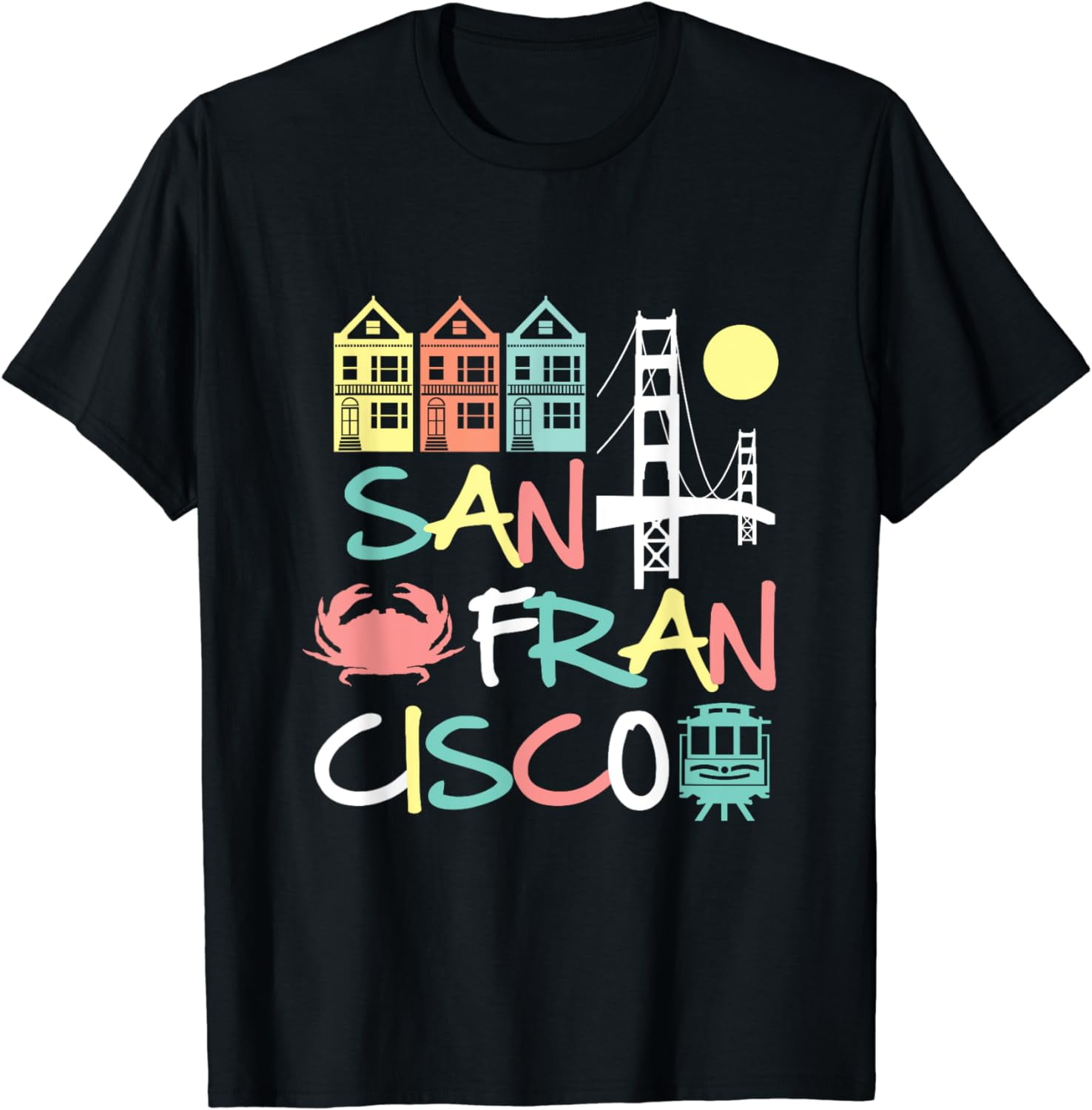 San Francisco Bridge Sf Icons Vintage Graphic T-Shirt (Dark) San Francisco Bridge Sf Icons Vintage Graphic T-Shirt (Dark)