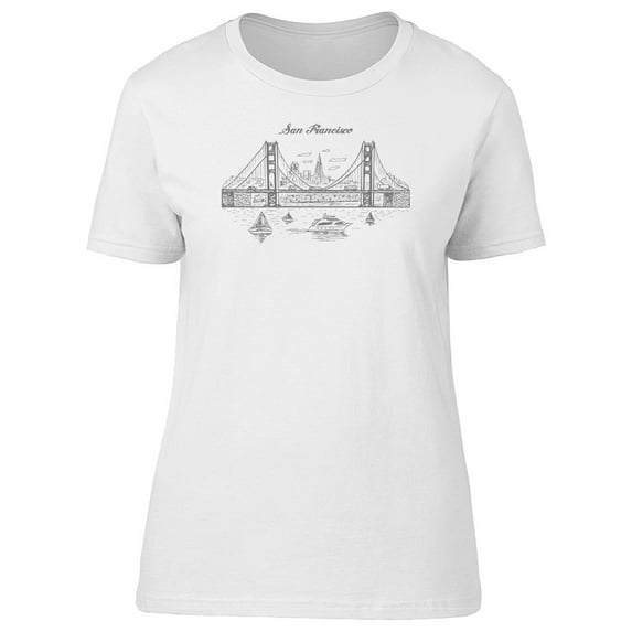 San Francisco Bridge T-Shirt Men -Image by Shutterstock, Male x-Large