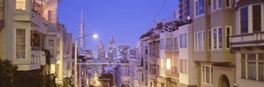 San Francisco CA Canvas Art - Panoramic Images (18 x 6)