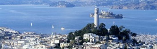 San Francisco CA Canvas Art - Panoramic Images (36 x 12)