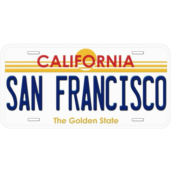 San Francisco CA TAG07 Novelty Car Auto License Plate