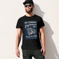 thumbnail image 1 of San Francisco CAFE RACER Men’s Graphic T-shirt Vintage Short Sleeve Sport Tee Black XS, 1 of 5