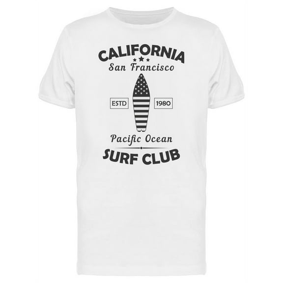 San Francisco Ca Surf Club T-Shirt Men -Image by Shutterstock, Male Large