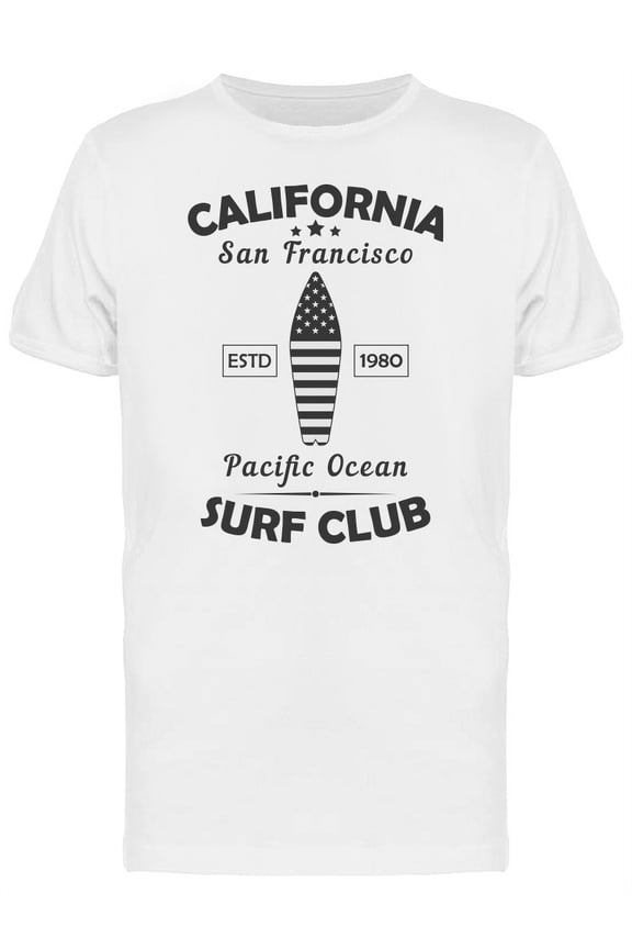 San Francisco Ca Surf Club T-Shirt Men -Image by Shutterstock, Male Small