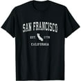 thumbnail image 1 of San Francisco California CA Vintage Athletic Sports Design T-Shirt, 1 of 3