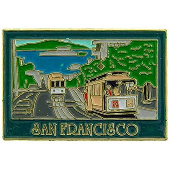 Eagle Emblems P00122 Pin - CA, SF, Cable Car - 1 in.