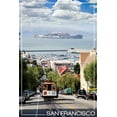 thumbnail image 1 of San Francisco, California, Cable Car and Alcatraz Island (16x24 Giclee Gallery Art Print, Vivid Textured Wall Decor), 1 of 3