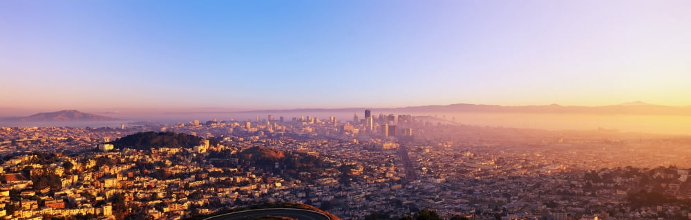San Francisco California Canvas Art - Panoramic Images (12 x 36)