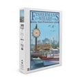 thumbnail image 1 of San Francisco, California, Fisherman's Wharf (19x27 inches, Premium 500 Piece Jigsaw Puzzle for Adults and Family, Made in USA), 1 of 4
