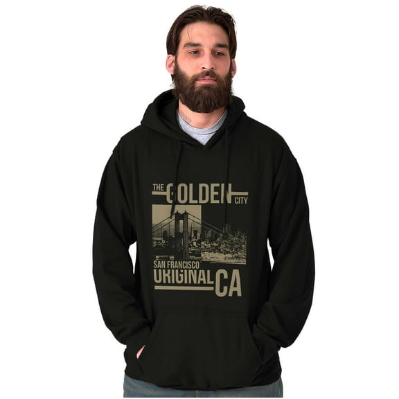 San Francisco California Golden City Hoodie Sweatshirt Women Men Brisco Brands M