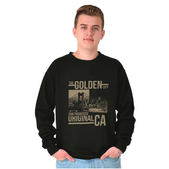 San Francisco California Golden City Sweatshirt for Men or Women Brisco Brands X