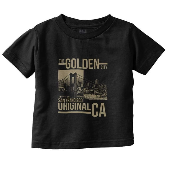 San Francisco California Golden City Toddler Boy Girl T Shirt Infant Toddler Brisco Brands 6M