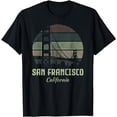 thumbnail image 1 of San Francisco California Golden Gate Bridge Vintage Gift T-Shirt, 1 of 3