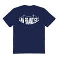 thumbnail image 1 of San Francisco California Graphic Navy Men's Cotton T-Shirt, 1 of 1