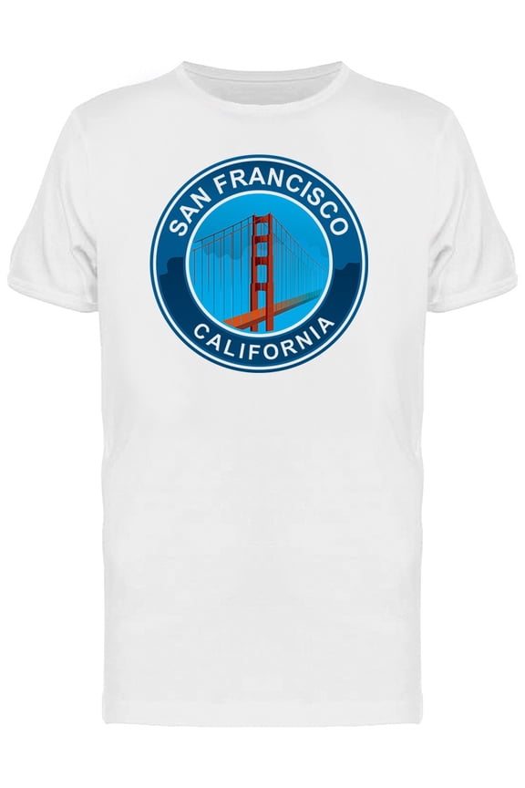 San Francisco California Logo T-Shirt Men -Image by Shutterstock, Male Large