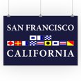 thumbnail image 1 of San Francisco, California - Nautical Flags (24x36 Giclee Gallery Print, Wall Decor Travel Poster), 1 of 3