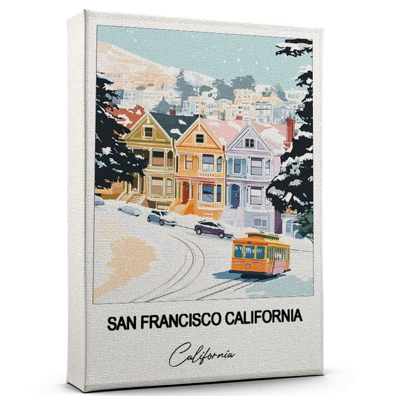 San Francisco California Travel Wall Art California Canvas Travel Wall Decor with Timeless Appeal A Special Gift for Loved Ones