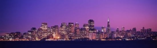 San Francisco California USA Canvas Art - Panoramic Images (36 x 12)
