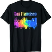 San Francisco California watercolor Skyline Souvenir & Gift T-Shirt