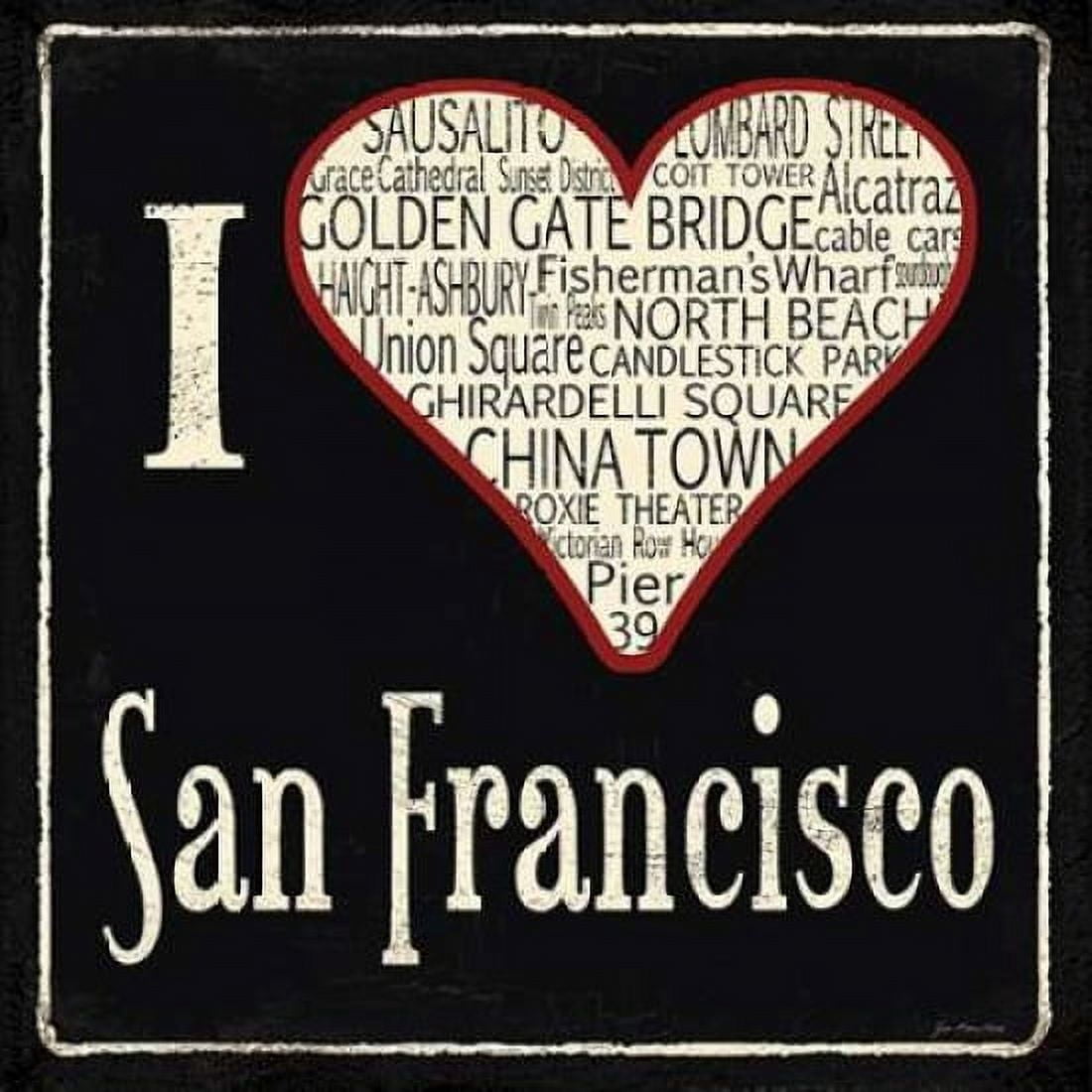 San Francisco Canvas Art - Jo Moulton (24 x 24)