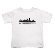 San Francisco City California Silhouette Cute Toddler Tshirts for Boys Girls White, Youth XL