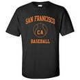 thumbnail image 1 of San Francisco Classic Baseball Arch Basic Cotton T-Shirt - 3X-Large - Black, 1 of 6