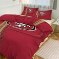 thumbnail image 1 of San_Francisco Duvet Cover 3 Piece Bedding Set Football Comforter Cover Set Soft Duvet Cover with Pillowcase (no quilt) 86"x70", 1 of 6
