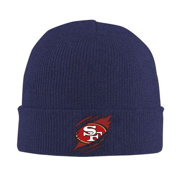 San_Francisco Football Team Print Knitted Hat Soft Stretch Winter Cuff Beanie City Classic Hat for Men Women Game Fans Gifts